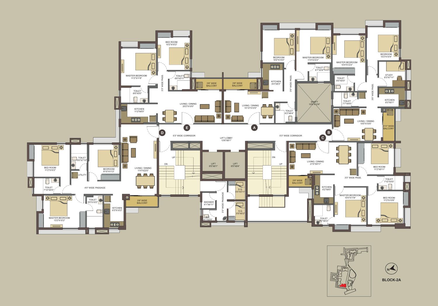 BLOCK-2A TYPICAL FLOOR