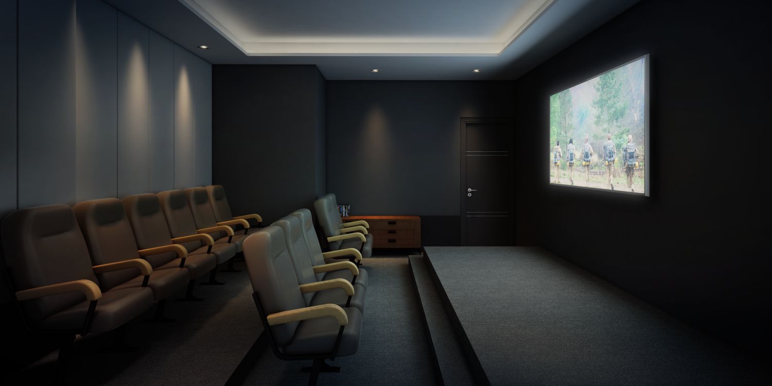 Mini theatre room